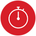 Icon of a stopwatch.