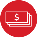 Icon of a stack of money.