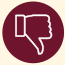 Icon of thumbs-down sign