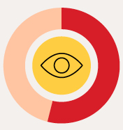 54% eye scan icon