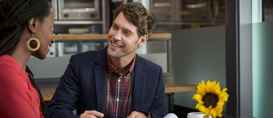 Business owner and customer